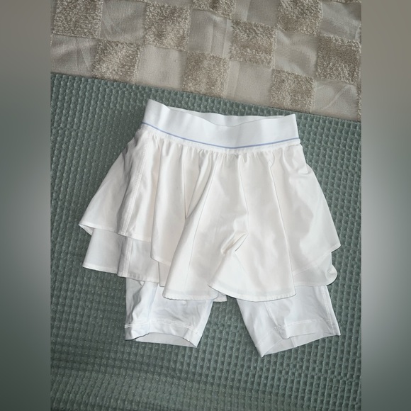 Lululemon Court Rival HR Tennis Skirt Extended Liner White SIZE 4